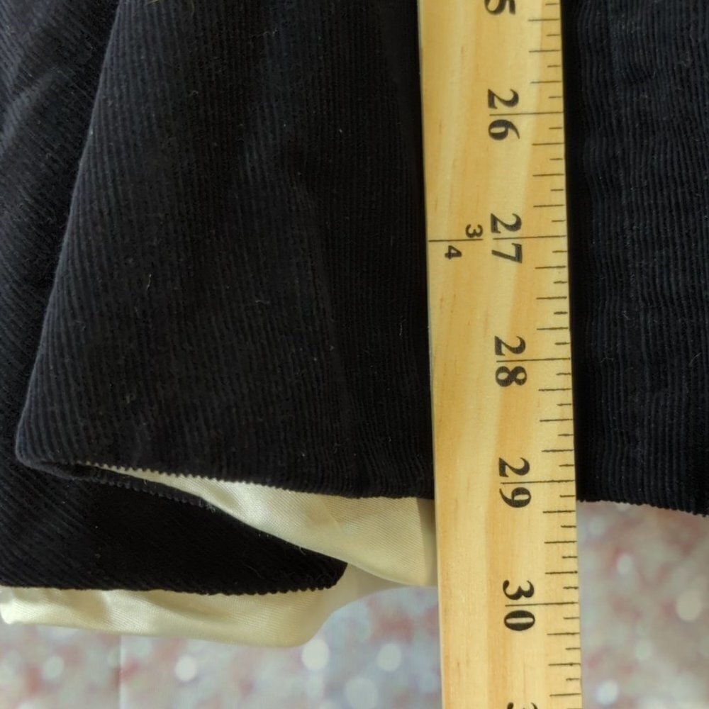 Vintage Handsewn Black Corduroy Goth Band / Drum Major Dress, Women's Small - Picture 7 of 8